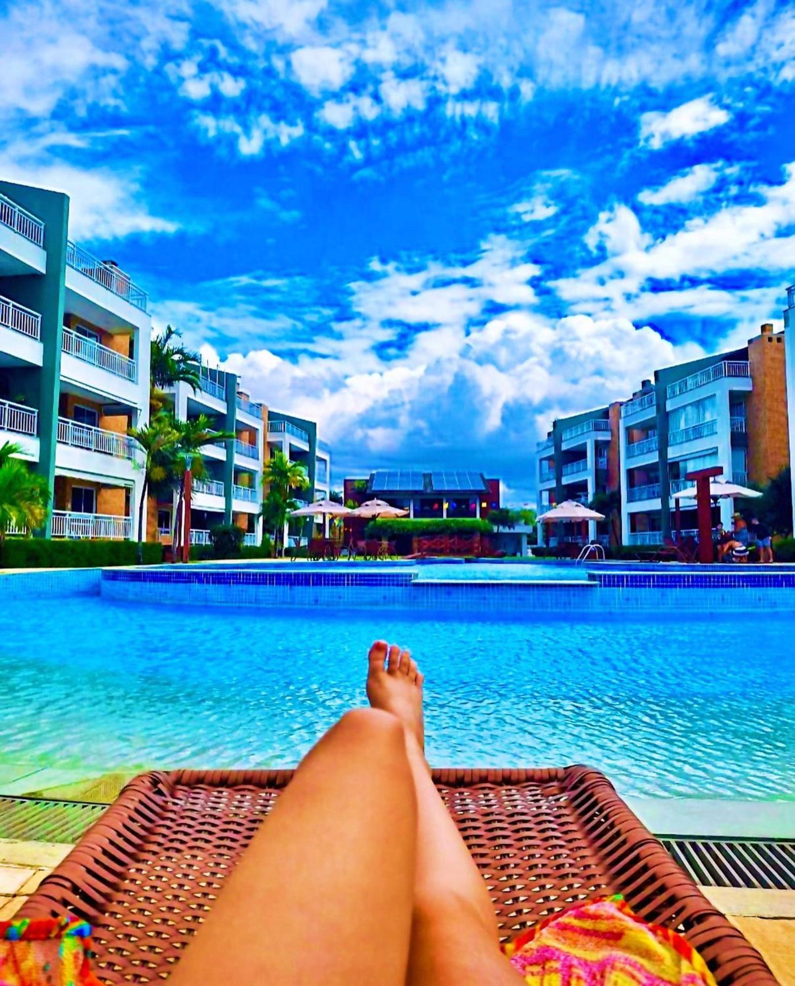 Terramaris - Aptos Vista Mar, Pe Na Areia, Vizinho Ao B Park Aquiraz Bagian luar foto