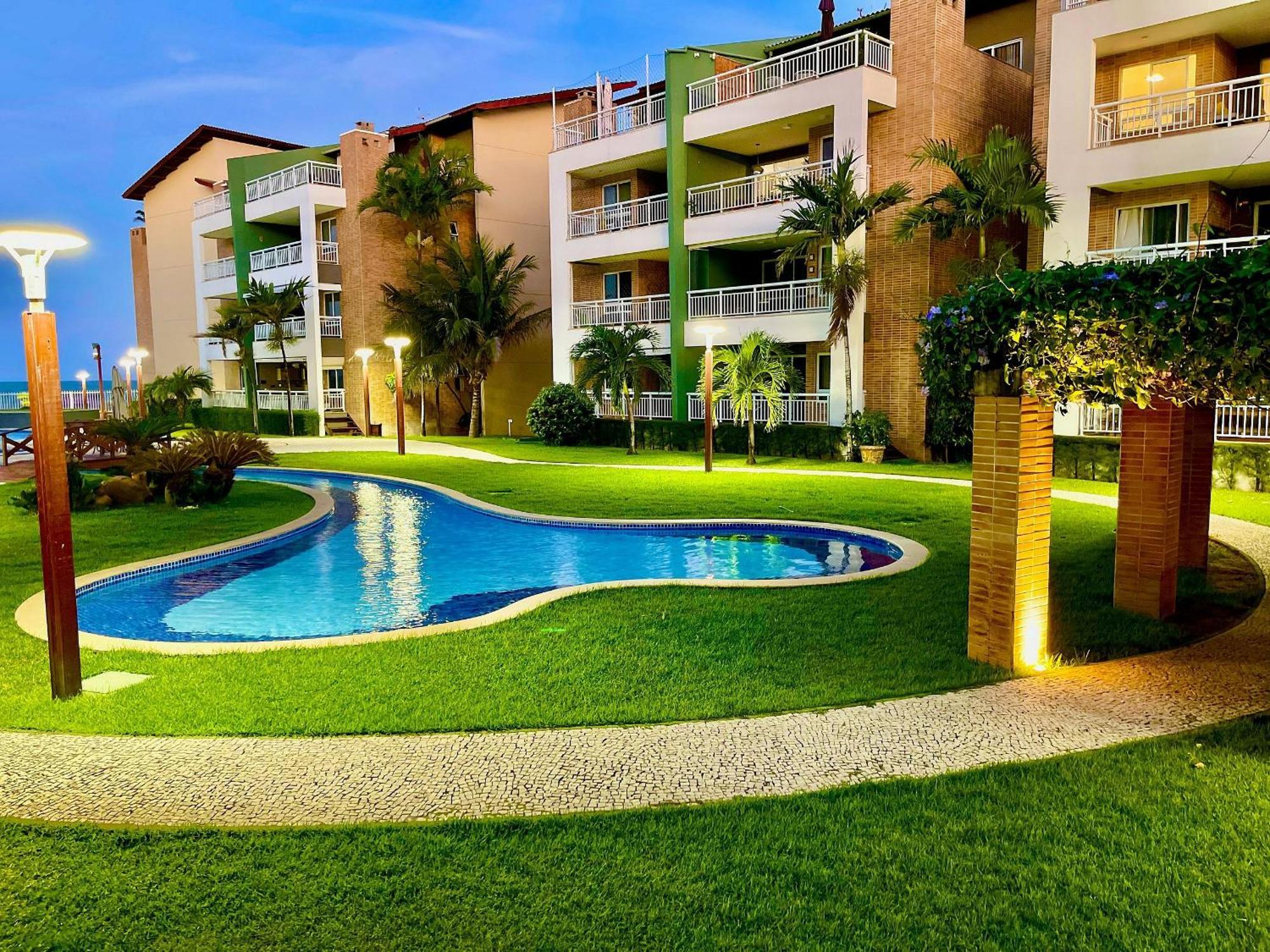 Terramaris - Aptos Vista Mar, Pe Na Areia, Vizinho Ao B Park Aquiraz Bagian luar foto