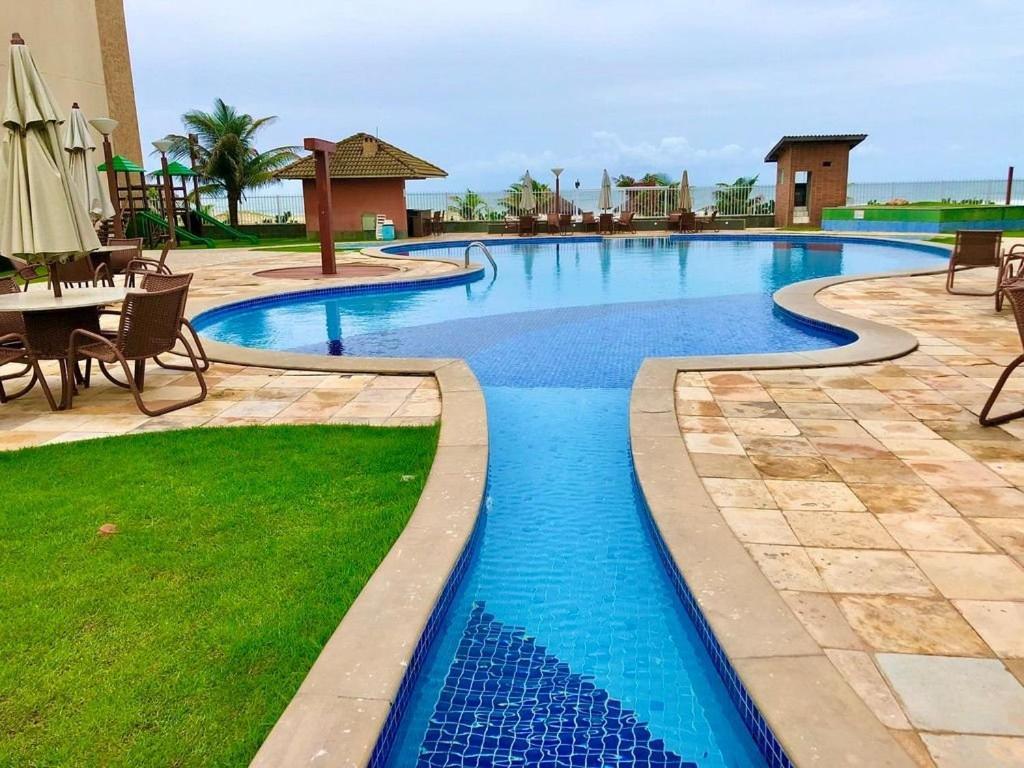 Terramaris - Aptos Vista Mar, Pe Na Areia, Vizinho Ao B Park Aquiraz Bagian luar foto