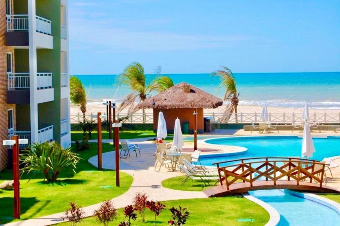 Terramaris - Aptos Vista Mar, Pe Na Areia, Vizinho Ao B Park Aquiraz Bagian luar foto
